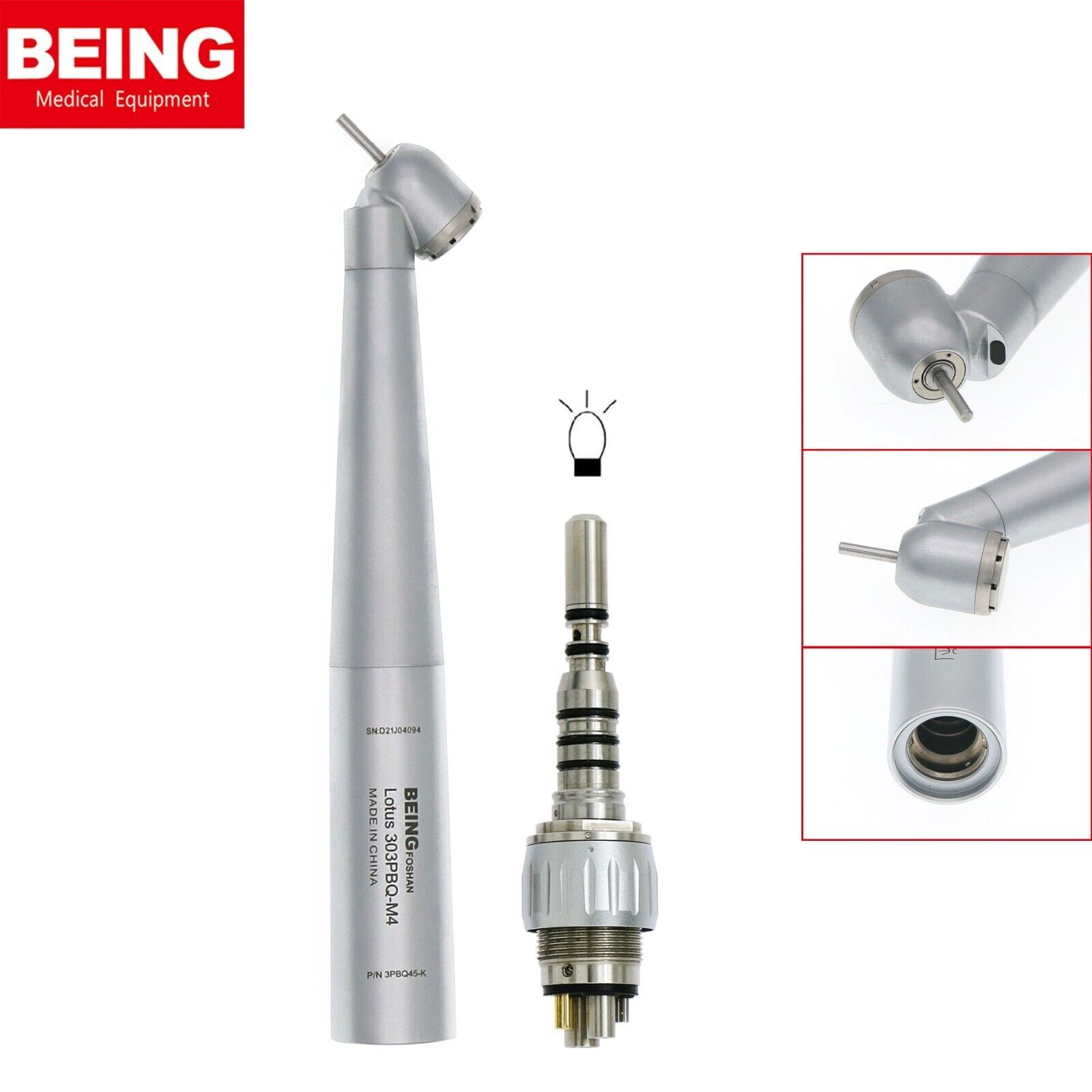 BEING Dental 45°High Speed Handpiece Surgical Fiber Optic for KaVo MULTIflex