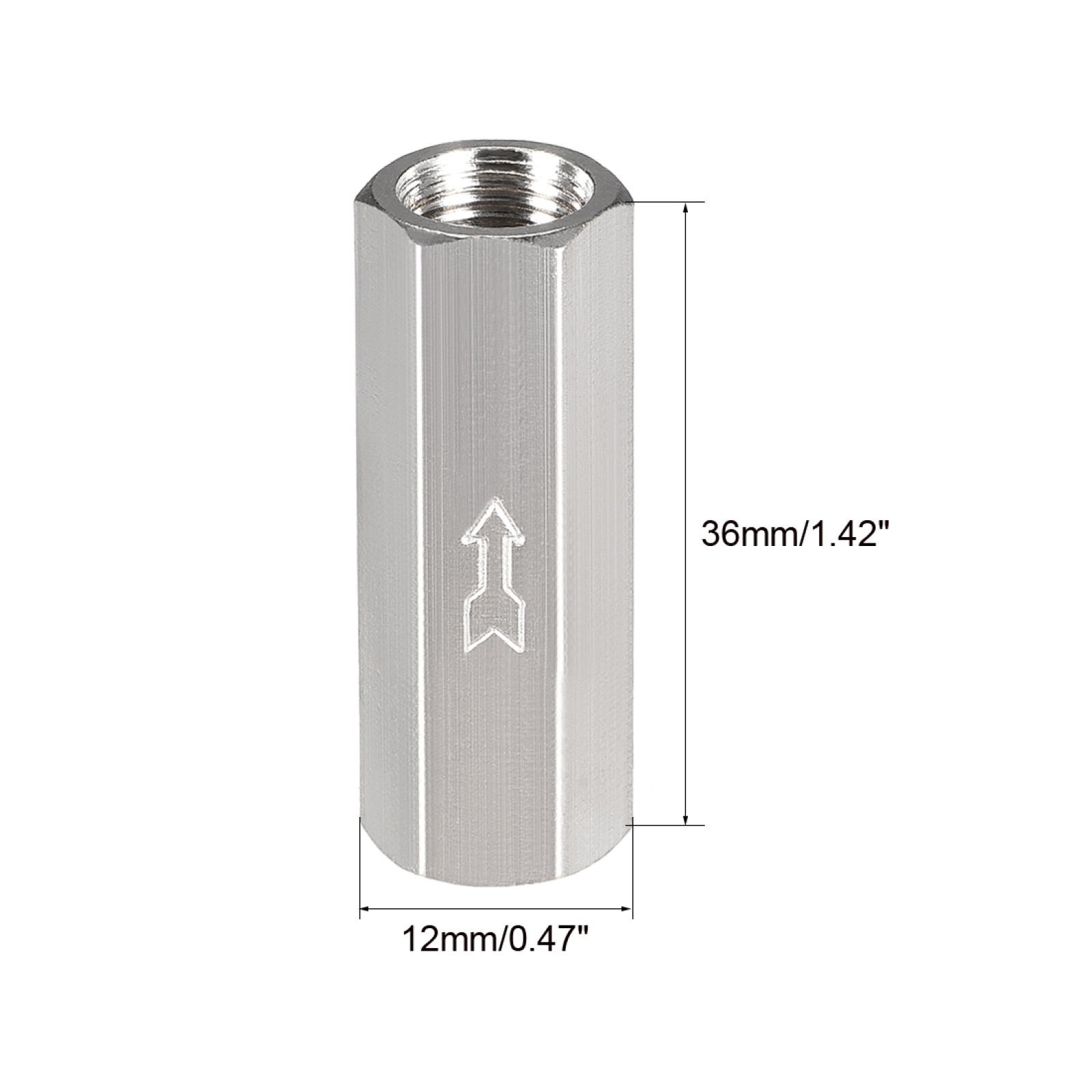 One Way Air Check Valve G 1/8″ BSP Female Threaded Full Port Check Valve 4 Pack