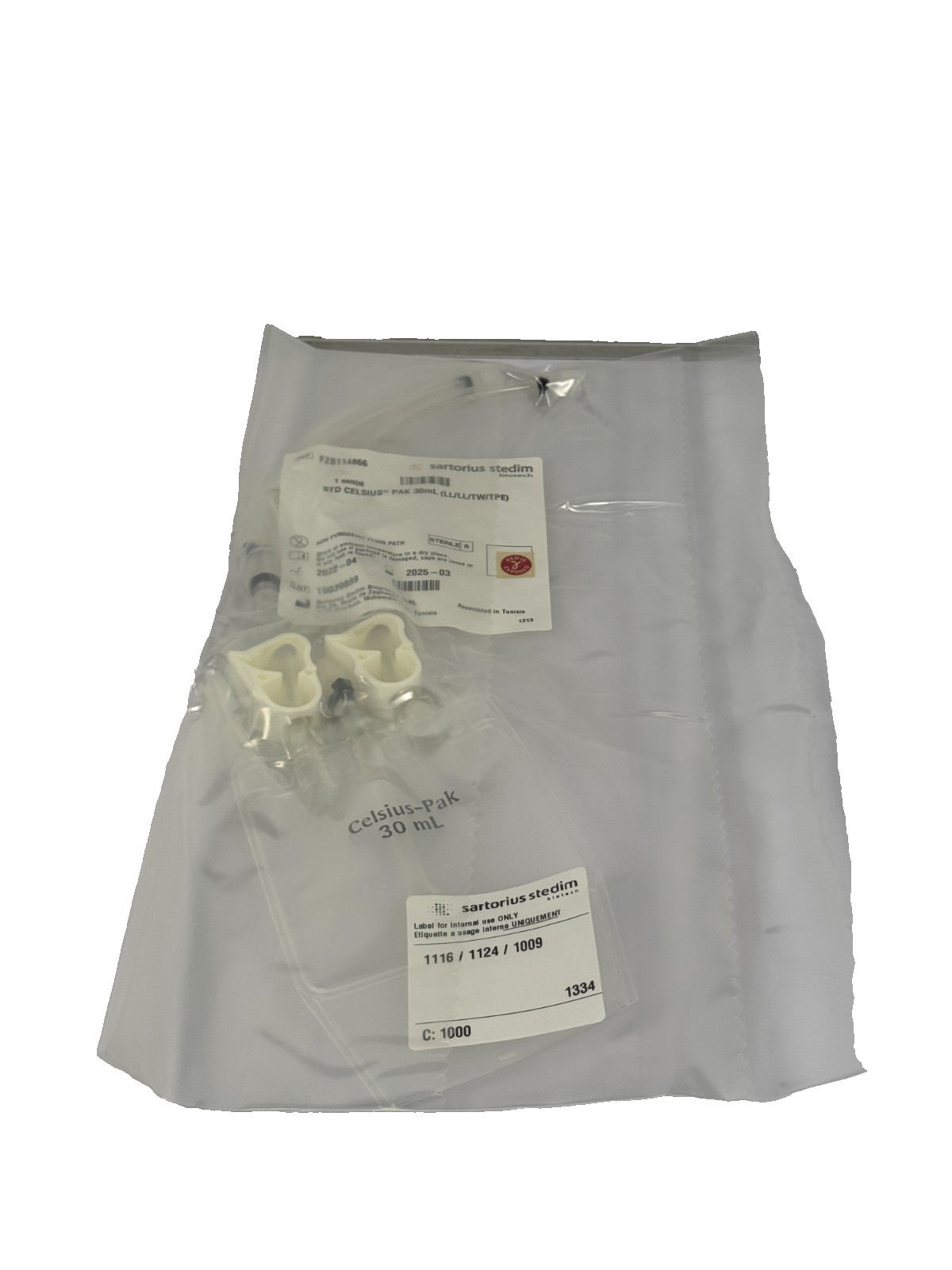 Sartorius Stedim Lab Scale Celsius Pak 30mL Part Number FZB114866
