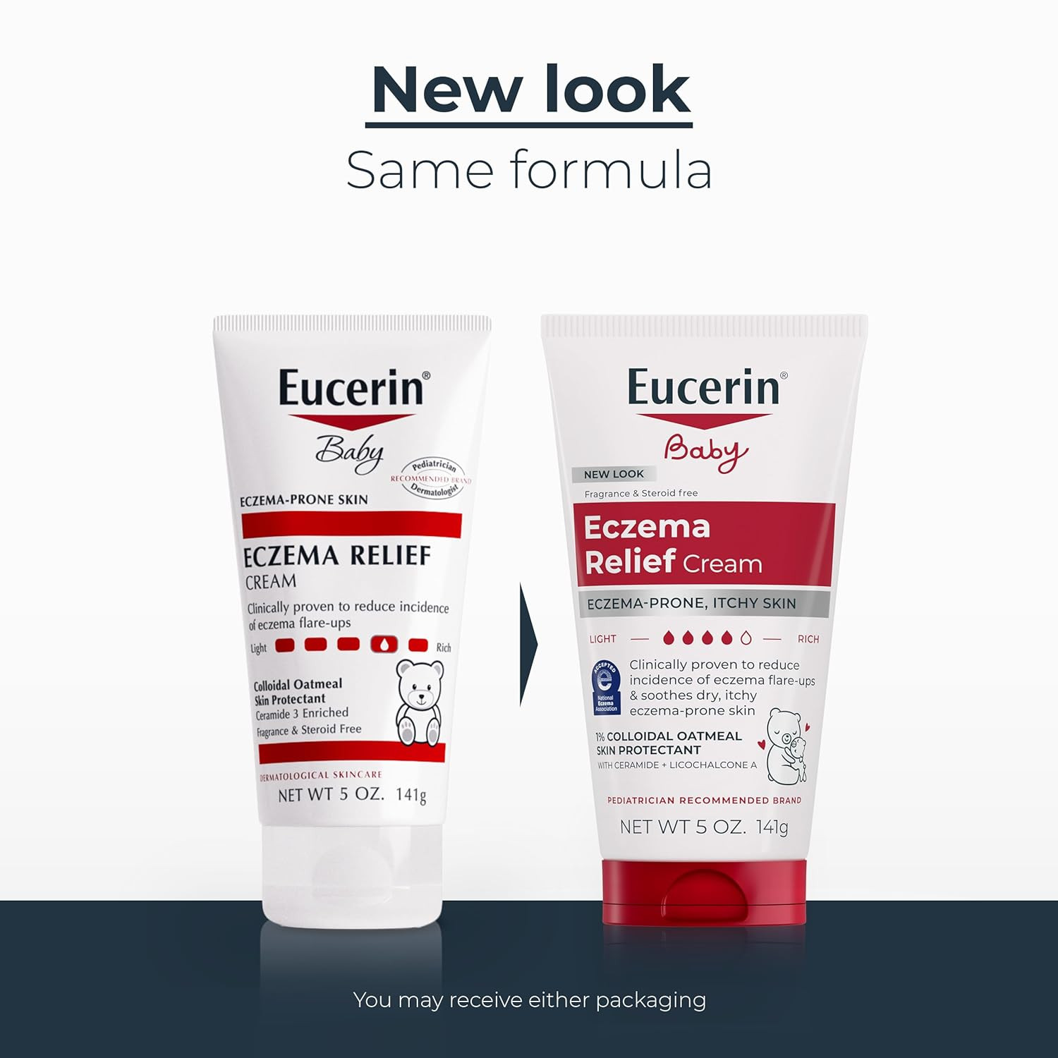 Baby Eczema Relief Body Cream, Steroid & Fragrance Free for 3+ Months of Age, 5