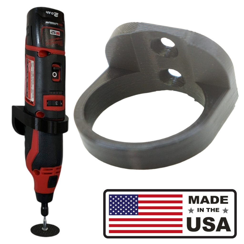 Wall Mount Holder Bracket for Milwaukee rotary tool C12 RT-0 (2525-20)