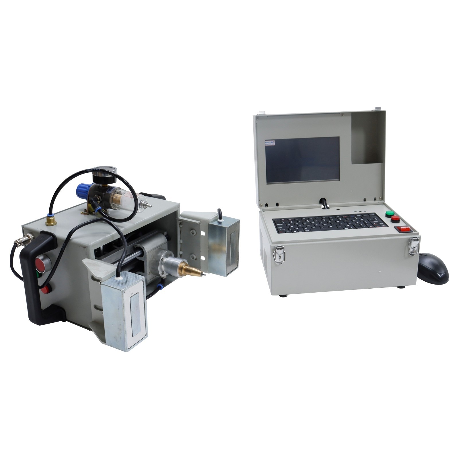 Handheld Pneumatic Engraver 5.1×1.9in Dot Peen Metal Marking Engraving Machine