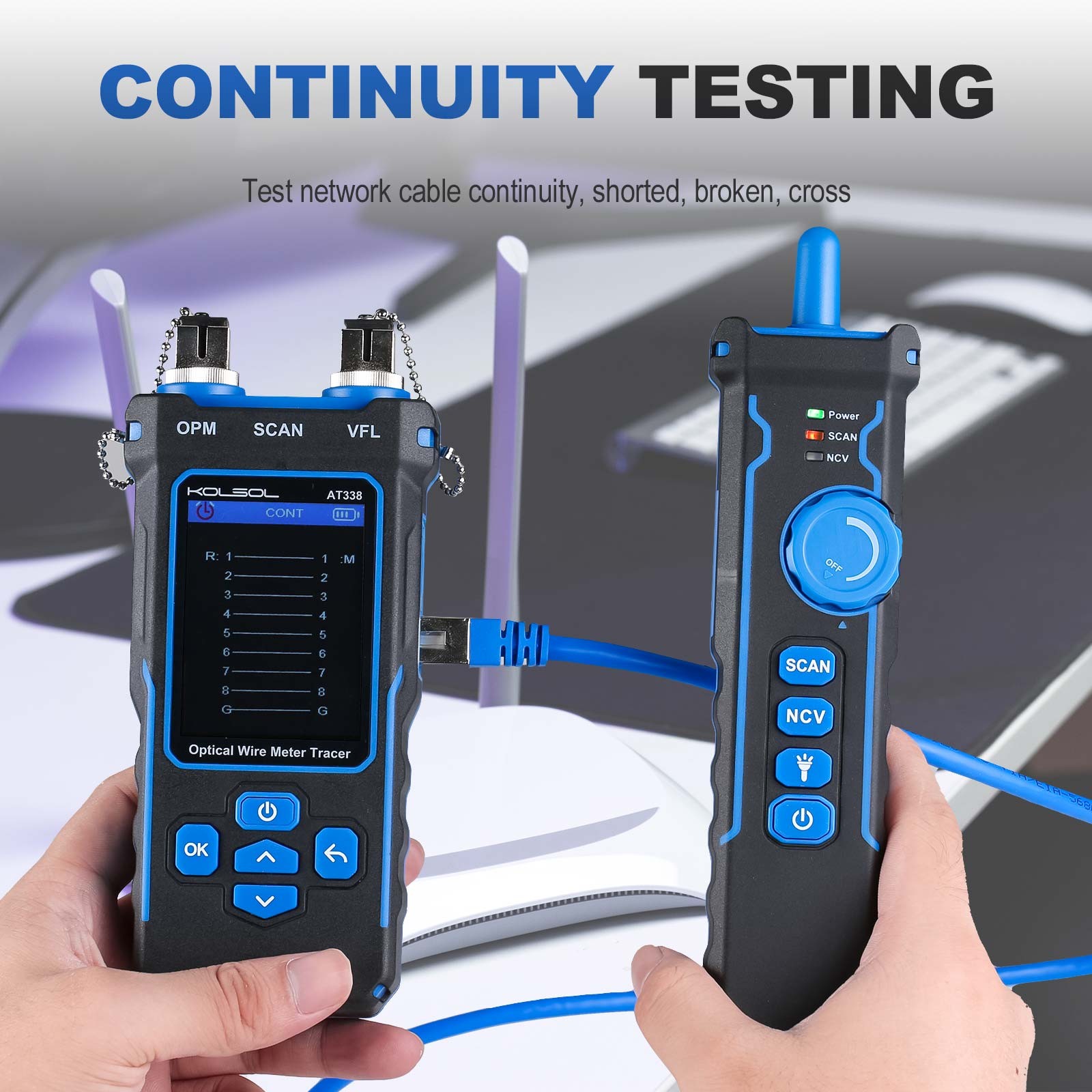 Network Cable Tester CAT5 CAT6 Cable Toner Ethernet RJ45 POE Test,Fault location