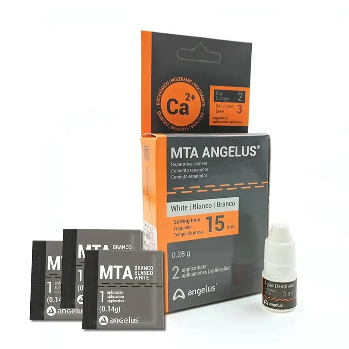 MTA (Mineral Trioxide Aggregate) Angelus Endodontic Cement Dental Material.