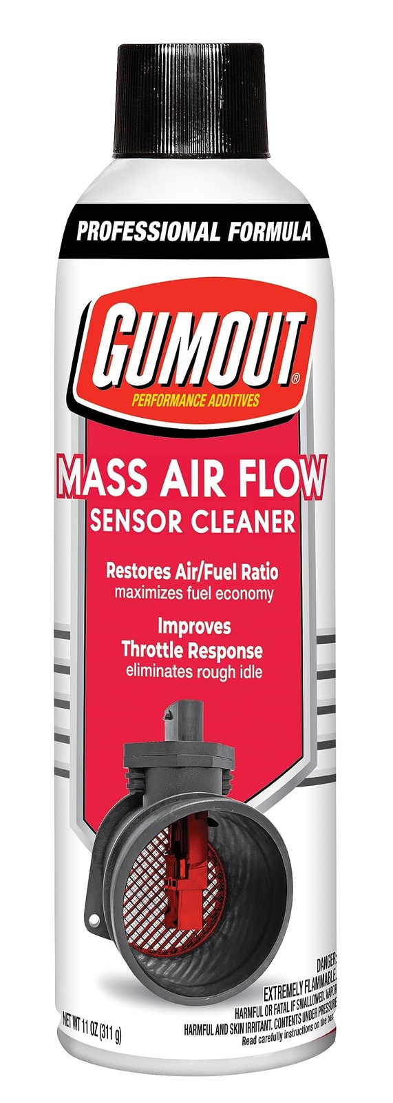 Gumout 540041 Professional Formula Mass Air Flow 11 Ounce (Pack of 1), White