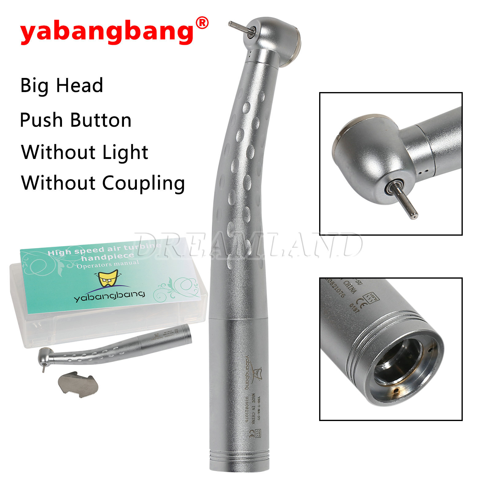 1-10 Yabang Dental High Speed Handpiece Large Head torque fit for KaV USA