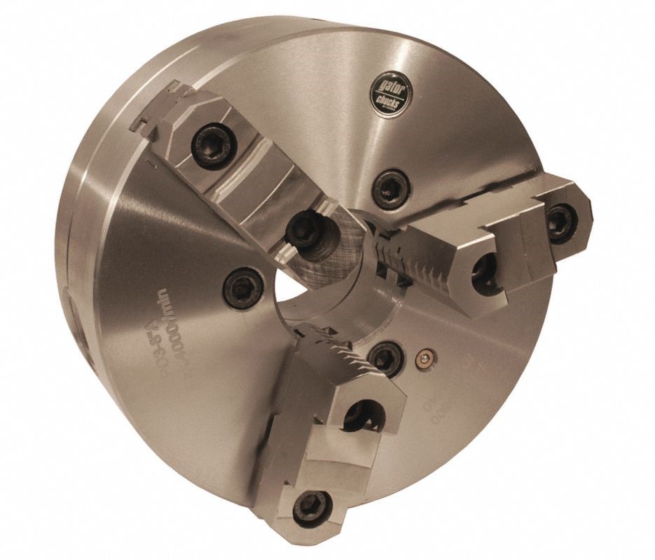 Gator 10″ 3-Jaw (2-Piece) Self-Centering Forged Steel Scroll Chuck w/A1-A2 Mount