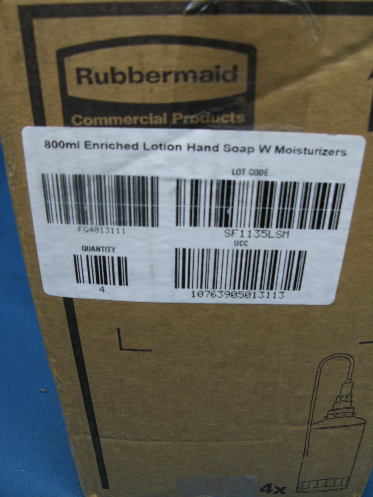 Rubbermaid Commercial Products 4 800 ml Enriched Lotion Hand Soap w/Moisturizer