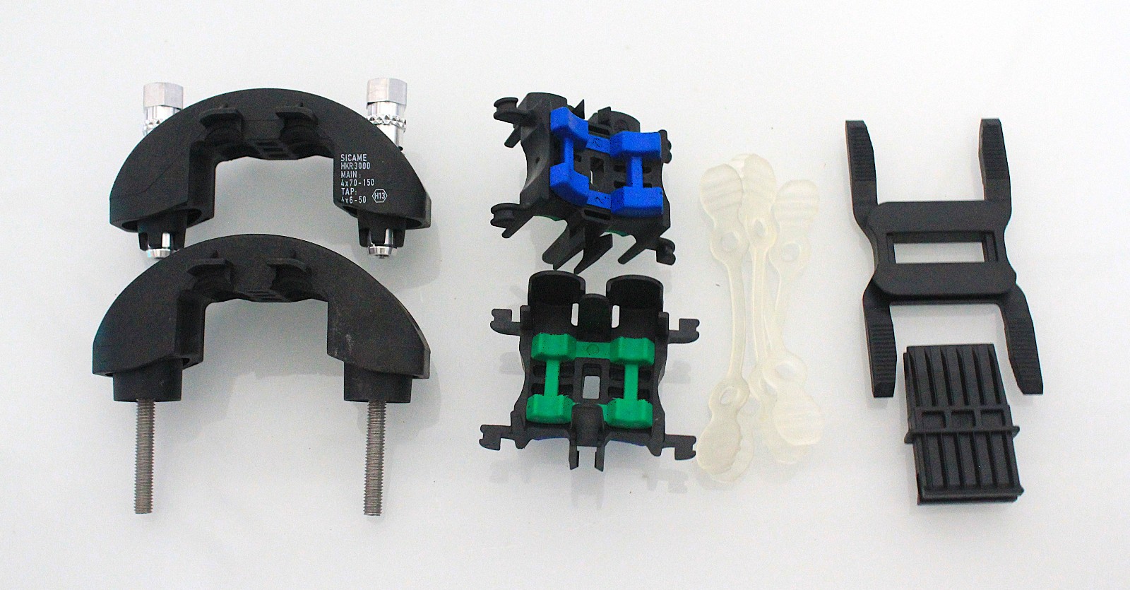 Sicame HKR3000 Connector Set 4×70-150 Main / 4×6-50 Tap Ring Klem Cable Kit