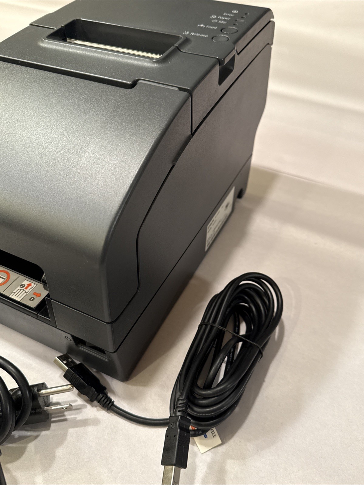 Epson TM-H2000 M255A Thermal POS Receipt Printer With Power Cord & USB Cord