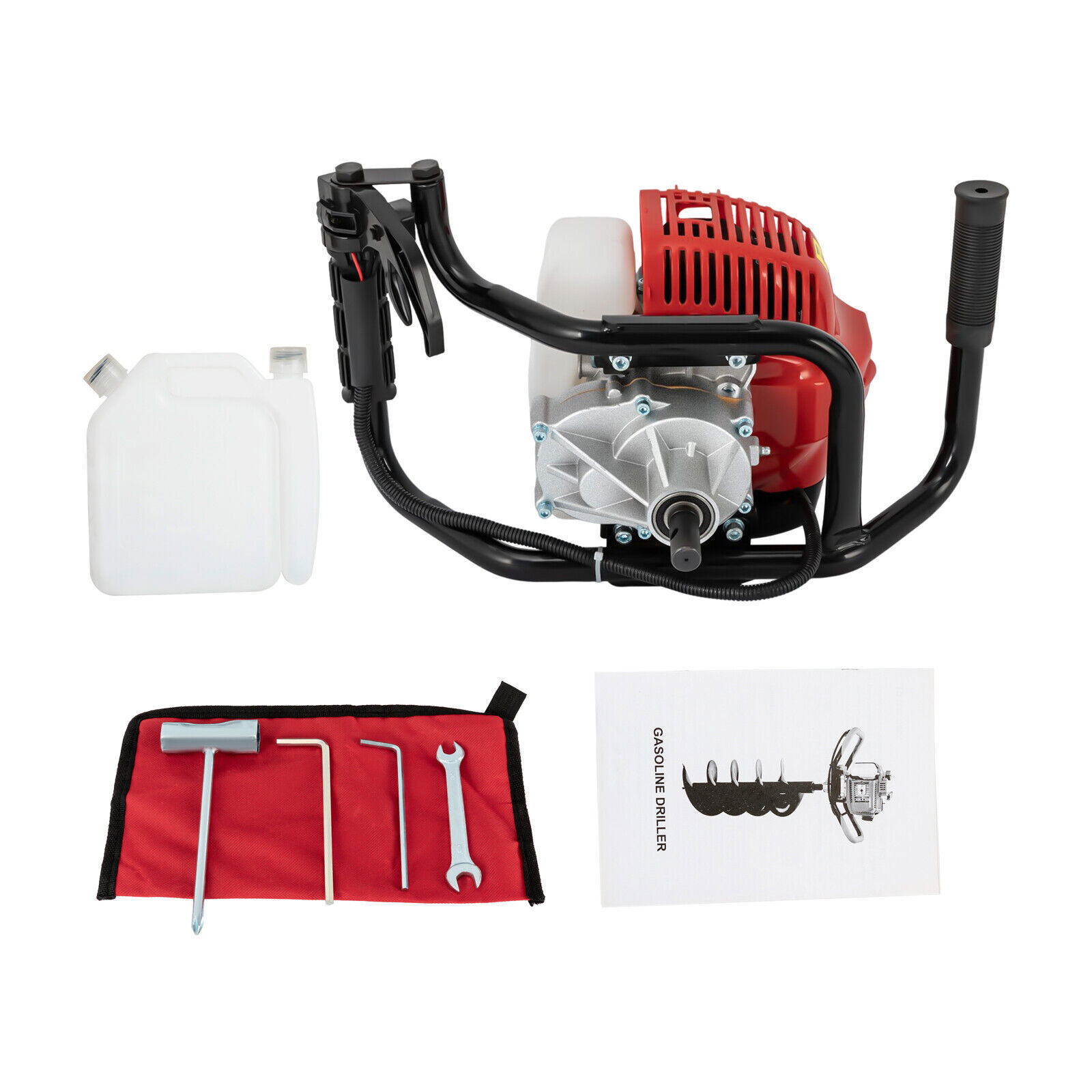 52CC Gas Powered Earth Auger Post Hole Digger Auger 2Stroke 2hp