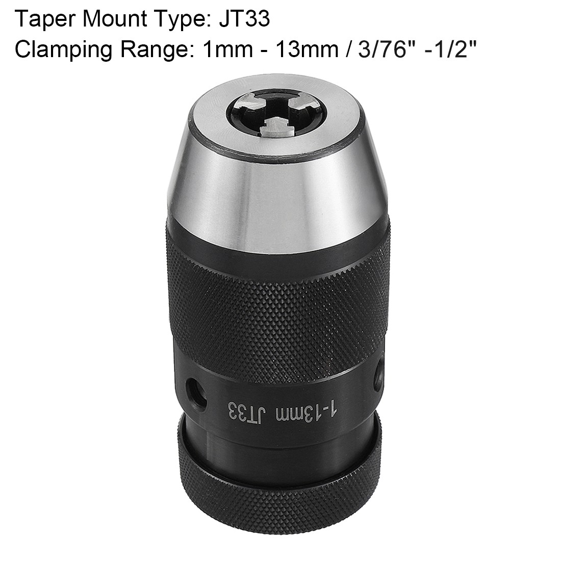 1mm-13mm 3/76″ -1/2″ JT33 Mounted Keyless Drill Chuck DRILLING Tool