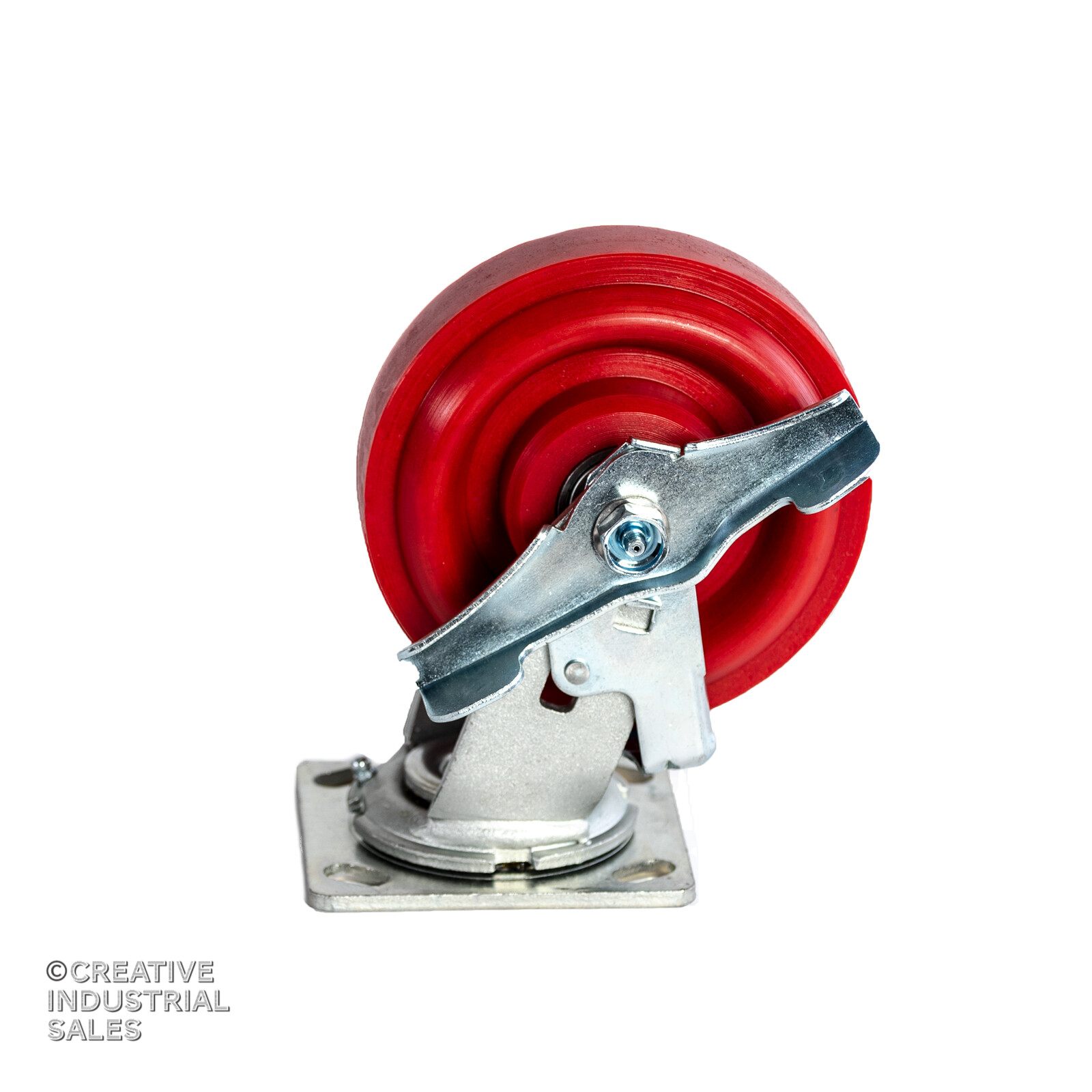 6″ X 2″ Swivel Caster Polymer Wheel w/ Brake (2) Rigid (2)Tool Box