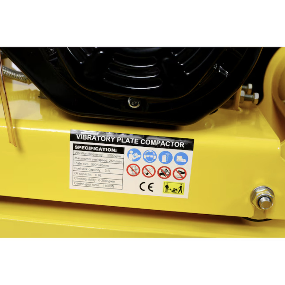 Siavonce 7 HP Plate Compactor For Soil Sand Gravel Asphalt Free Shipping