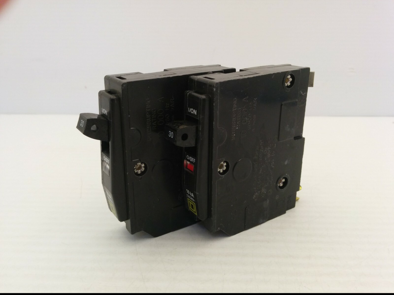 SQUARE D TYPE TIPO QO130 CIRCUIT BREAKERS, 30A 120/240V 1P, DP-3689 (LOT OF 2)
