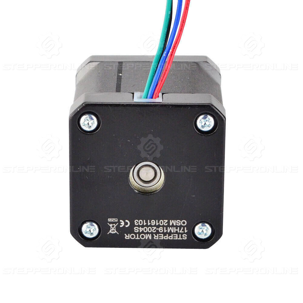 0.9deg Nema 17 Stepper Motor 46Ncm(65.1oz.in) 2A 12V 42x48mm 4-wire 3D Printer