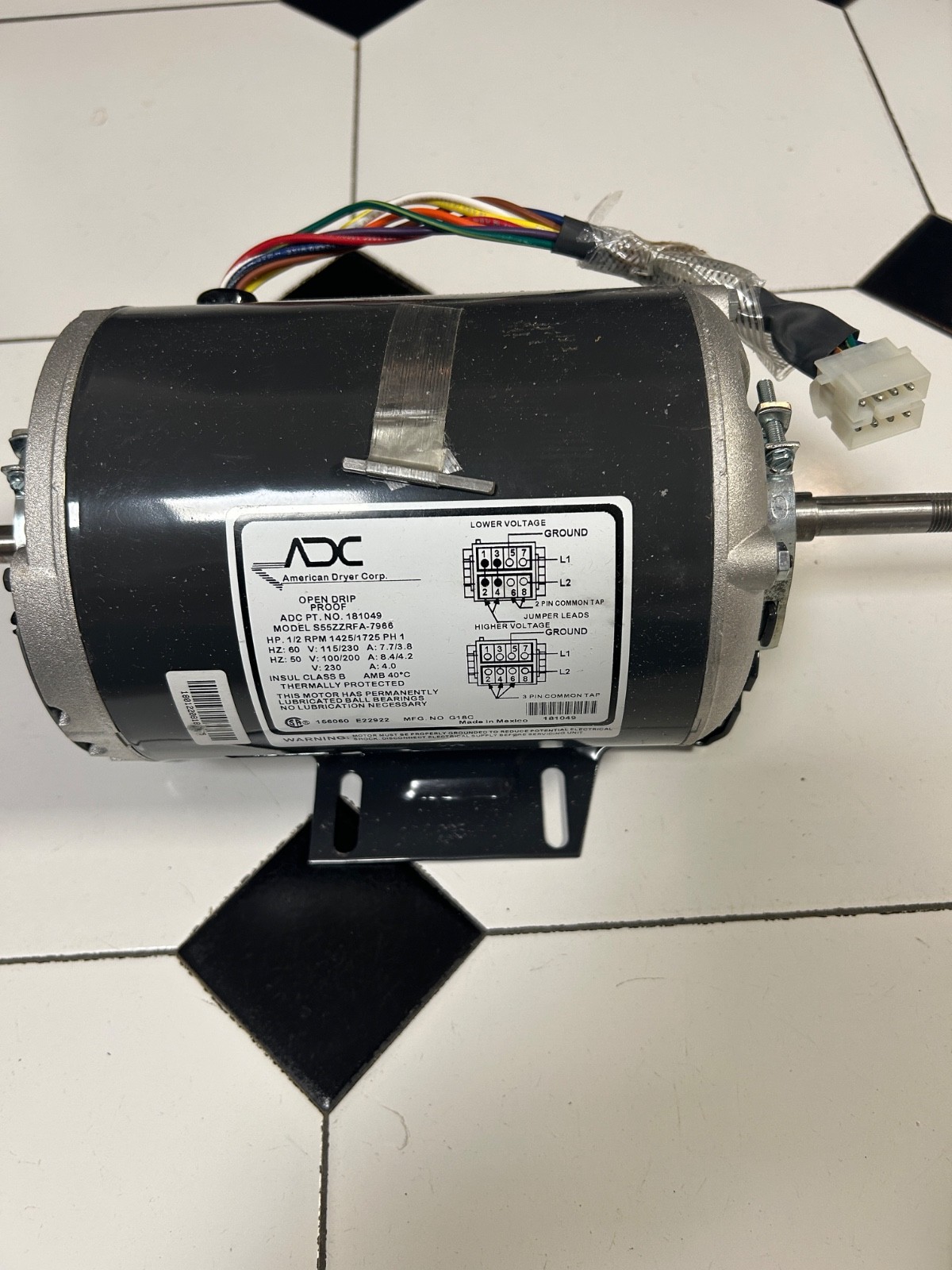 1/2 Hp 100-230v/60 W Plug | WFR181049