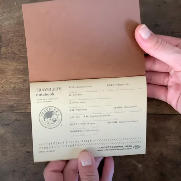 TRAVELER’S notebook Starbucks Reserve Roastery Camel passport size Set of 8