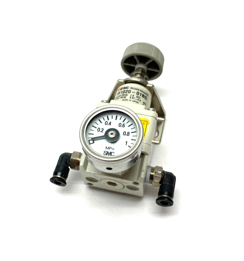 SMC IR1020-01BG Precision Modular Regulator 0.01~0.8MPa 1/8″ NPT w/ Gauge
