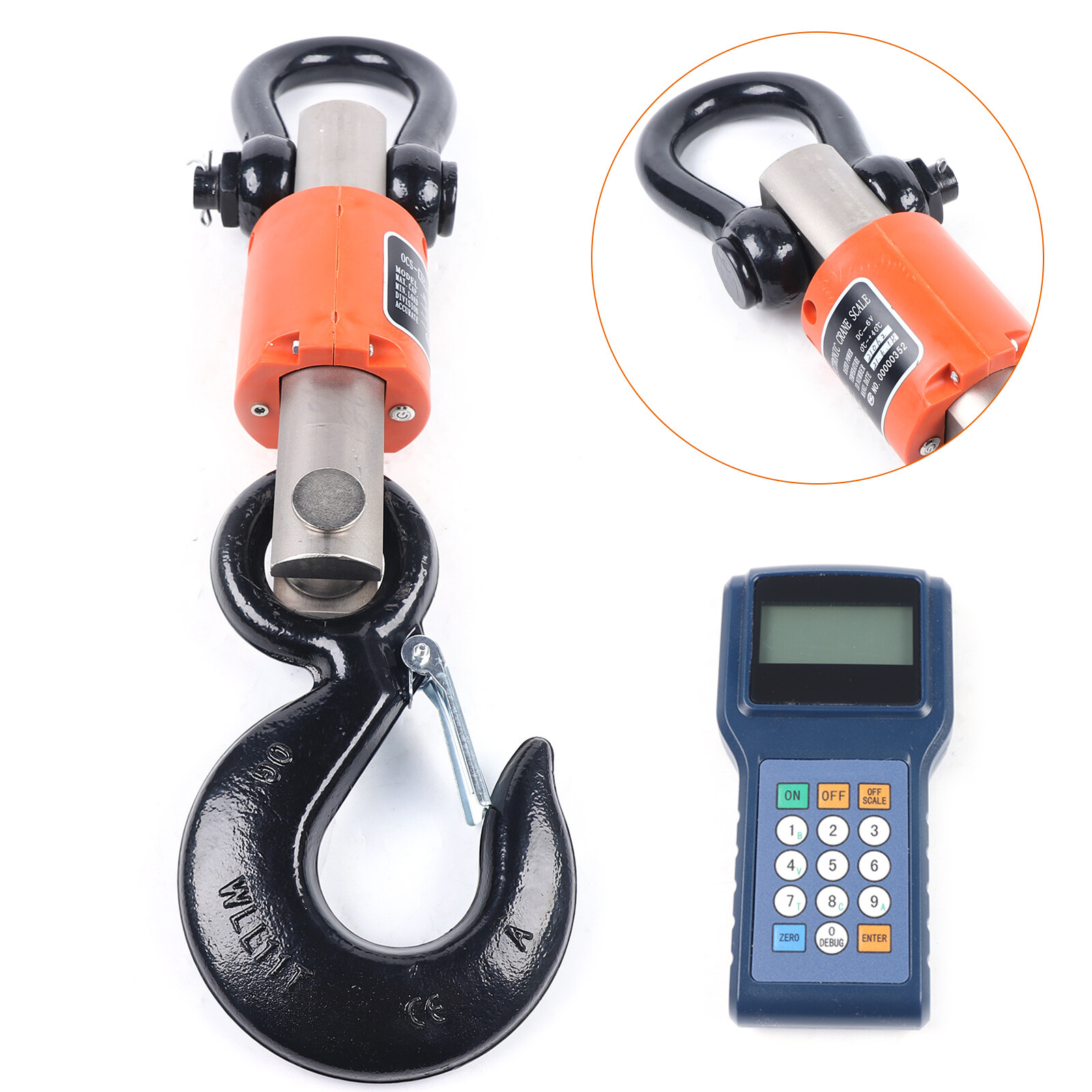10Ton/10000Kg Electronic Digital Hanging Crane Scale Wireless Remote Lift Scale