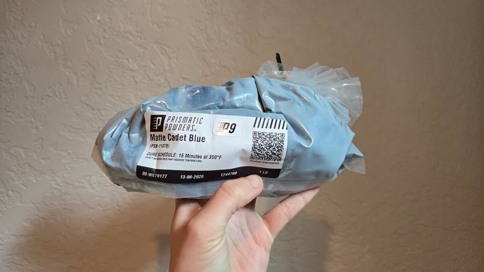New Matte Cadet Blue II Powder Coat Paint, 1lb bag, by Prismatic Powders