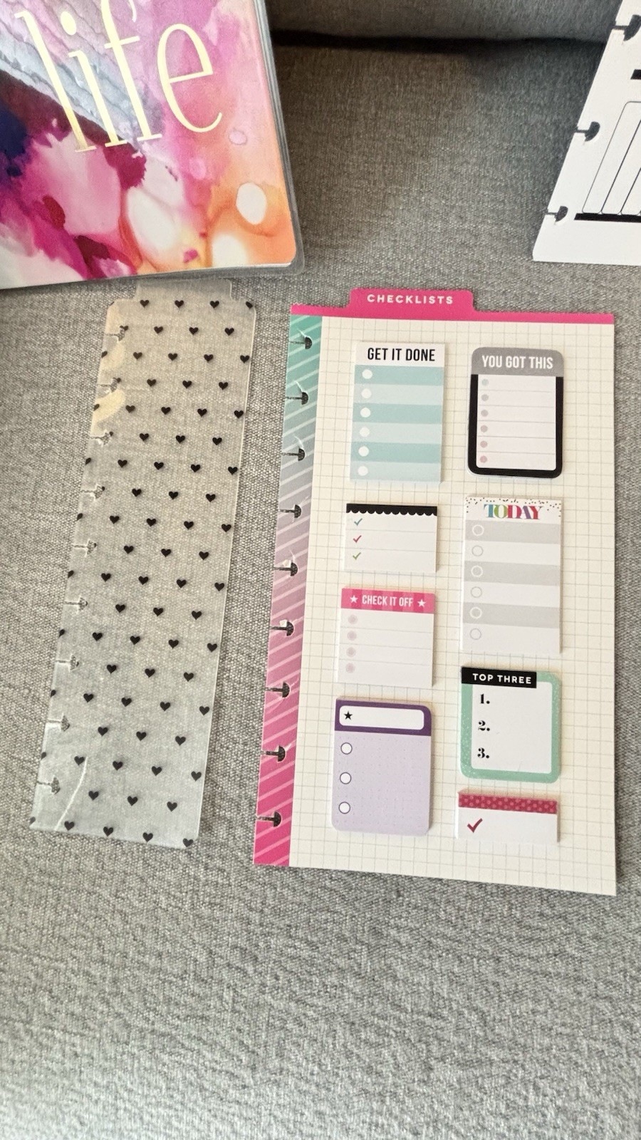 The Happy Planner Classic Size Lot-covers/discs/paper/sticker books