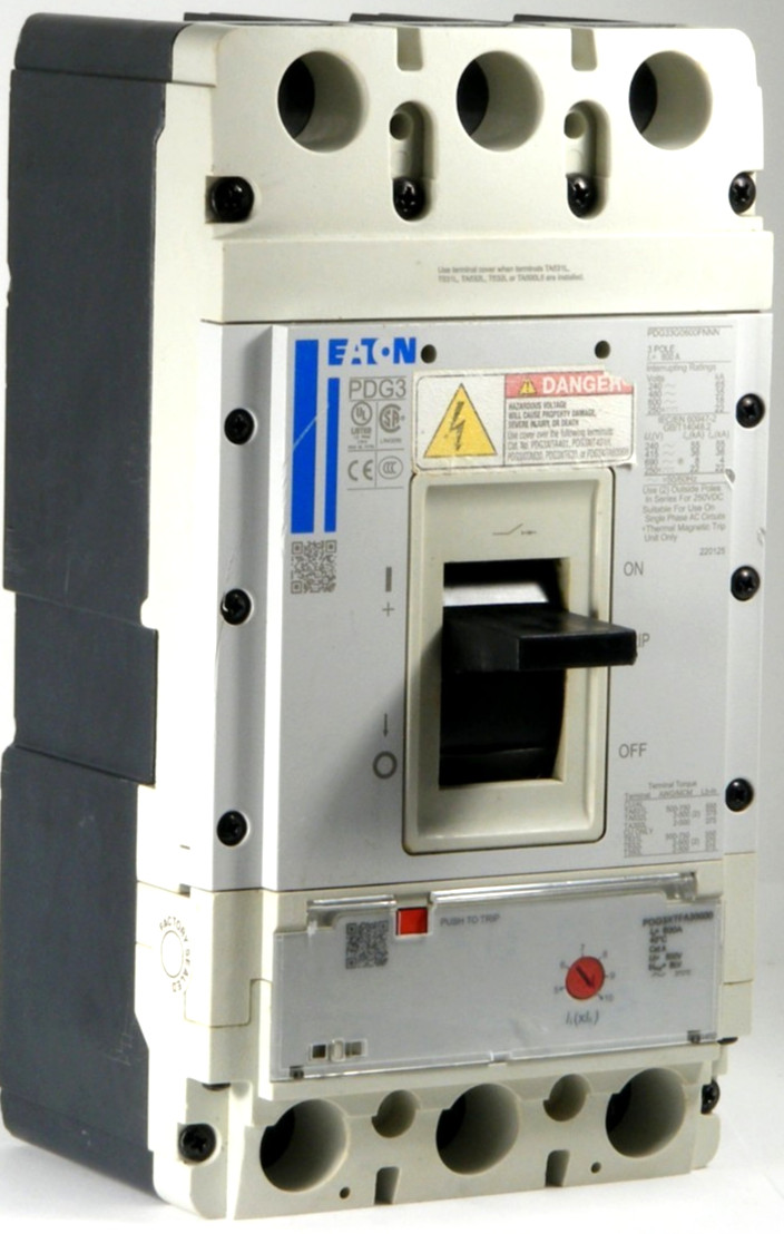 USED Eaton PDG33G0600TFAN Circuit Breaker Assembly, TMTU, 3P 600A 600V 35kA@480V