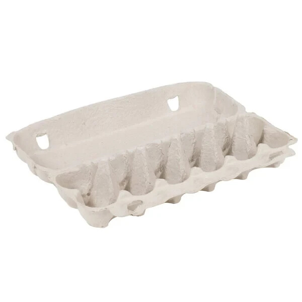 25 empty pack Products Blank Natural Pulp Egg Cartons Holds 12 Eggs-recycled