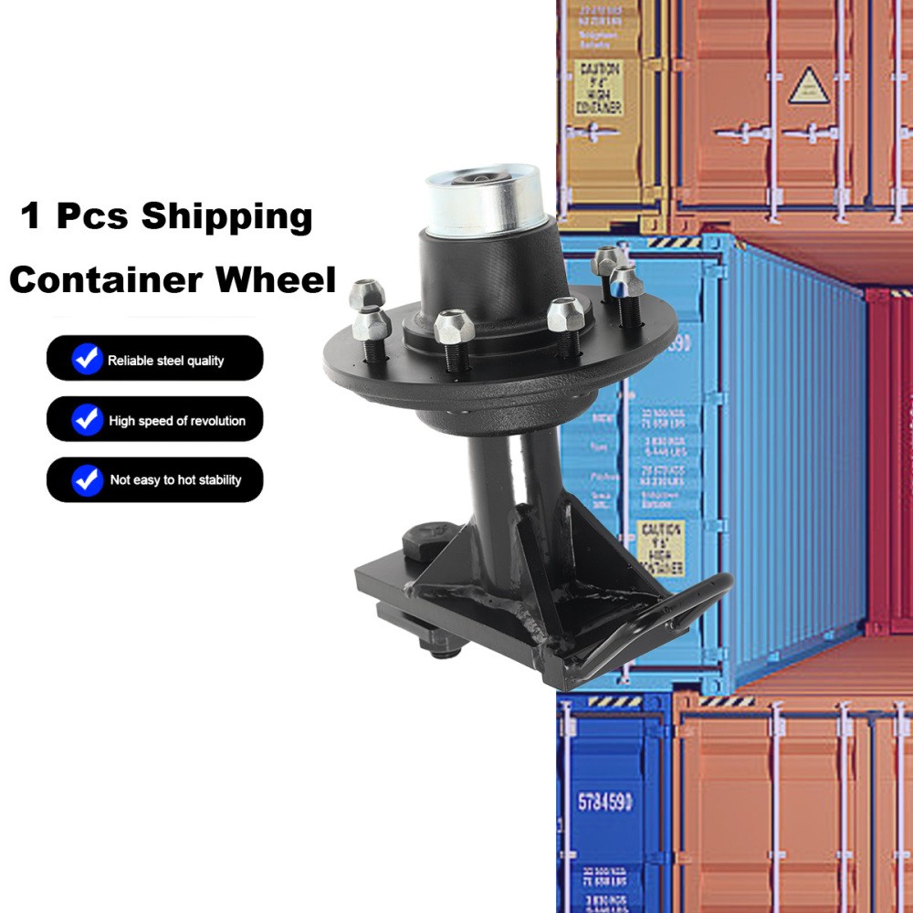 Fits 8 x 6.5 Lug Shipping Container Wheels 8000LB Bolt-on Spindle Kit