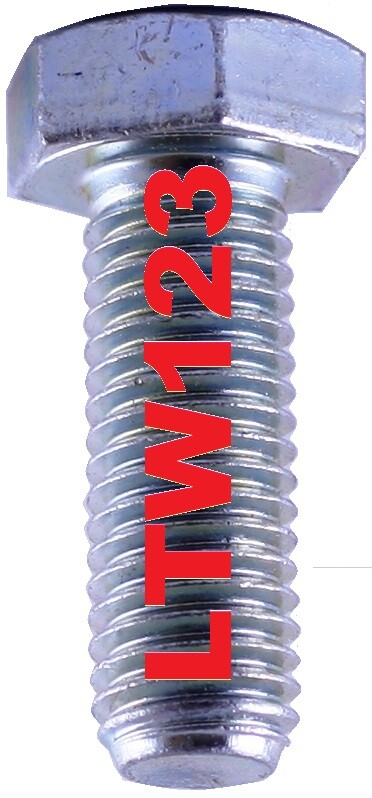 (20) M4-0.7x12mm Full Thread Coarse Class 8.8 Hex Cap Screw Bolt Zinc