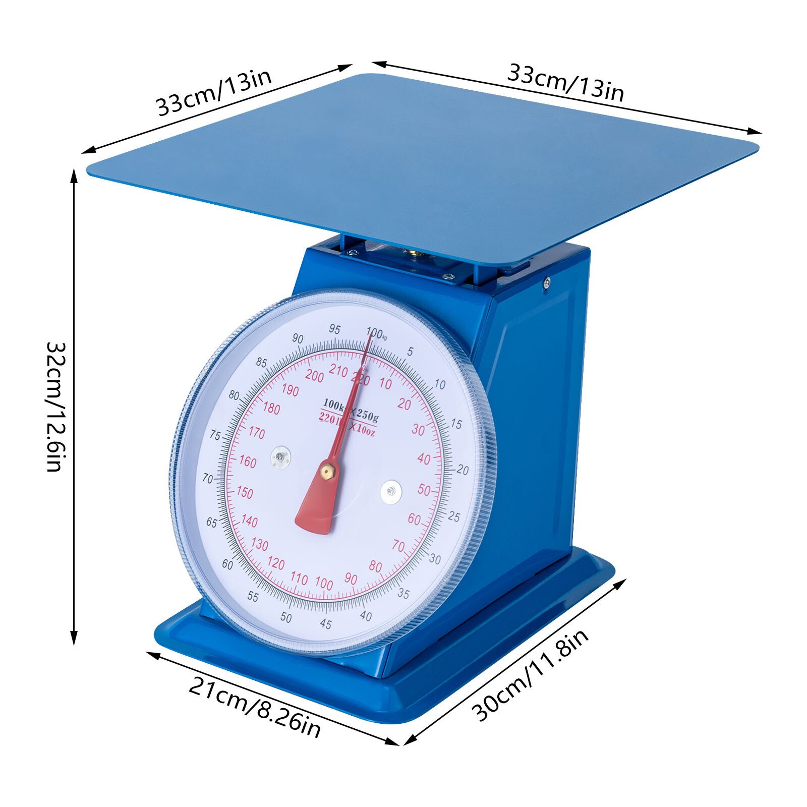 220-LBS Heavy Duty Portion-Control Mechanical Dial Scale Industrial Dial Scale