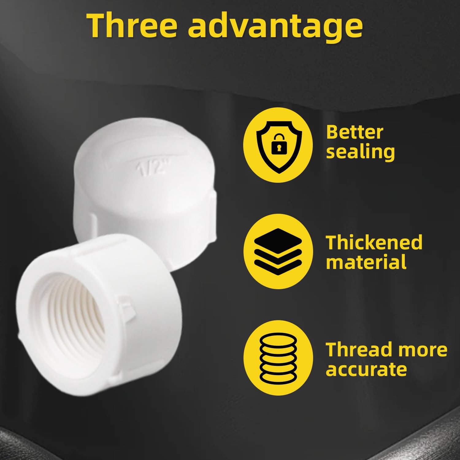 6 Pcs Racing Fuel Jug Hose Dust Cap Replacement White Plastic Gas Can Spout
