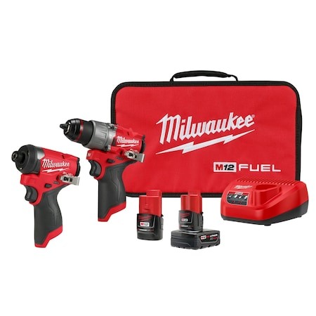 Milwaukee 3497-22 M12 FUEL 1/2″ Cordless Drill & Impact Driver Combo Kit