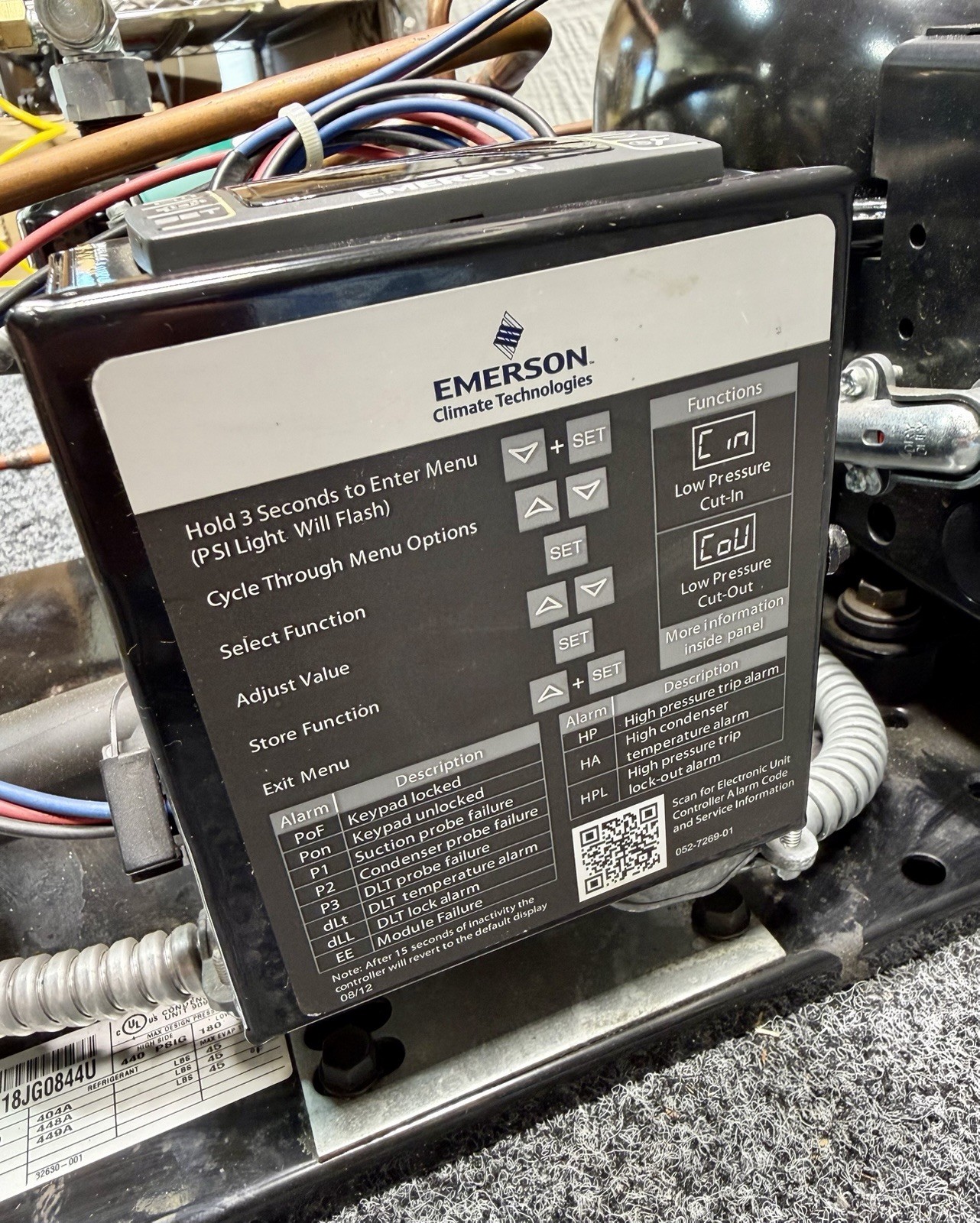 Copeland M6WH-0023-IAA-020 Water Cooled Condensing Unit 115V, Digital Controller