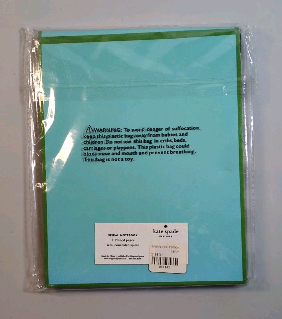 Kate Spade Black And White Spiral Notebook New