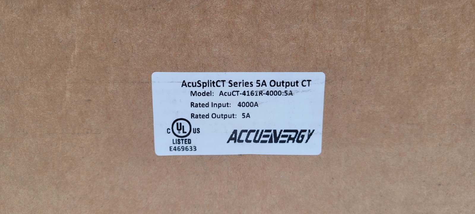 ACCUENERGY AcuCT-4161R-4000:5A-0.3B.09 Split Core Current Transformer, 4000A