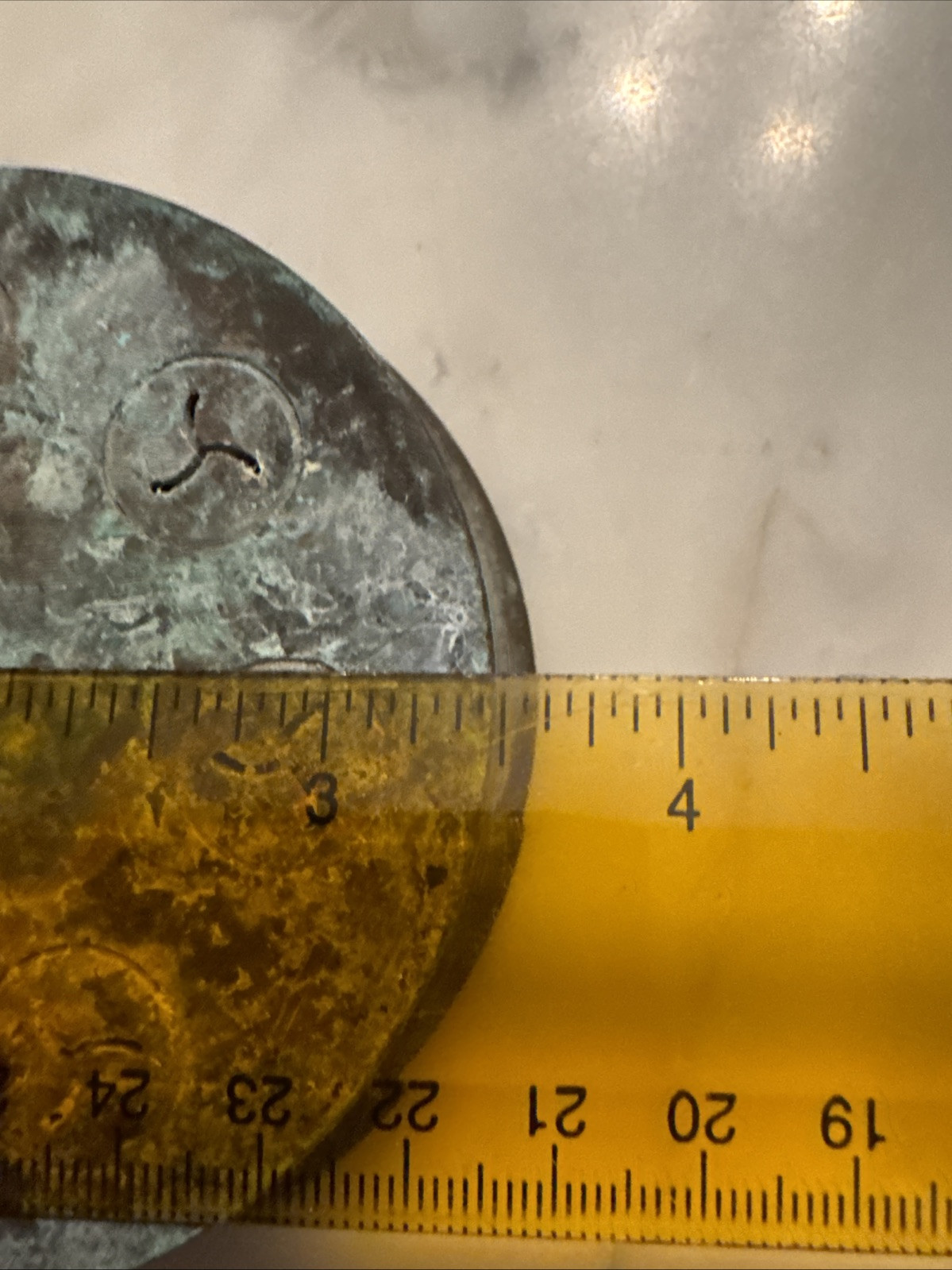 Pasta Die 3.5 (88.9￼ millimeters) Front 3.75 (95 Millimeters) Back 🍝