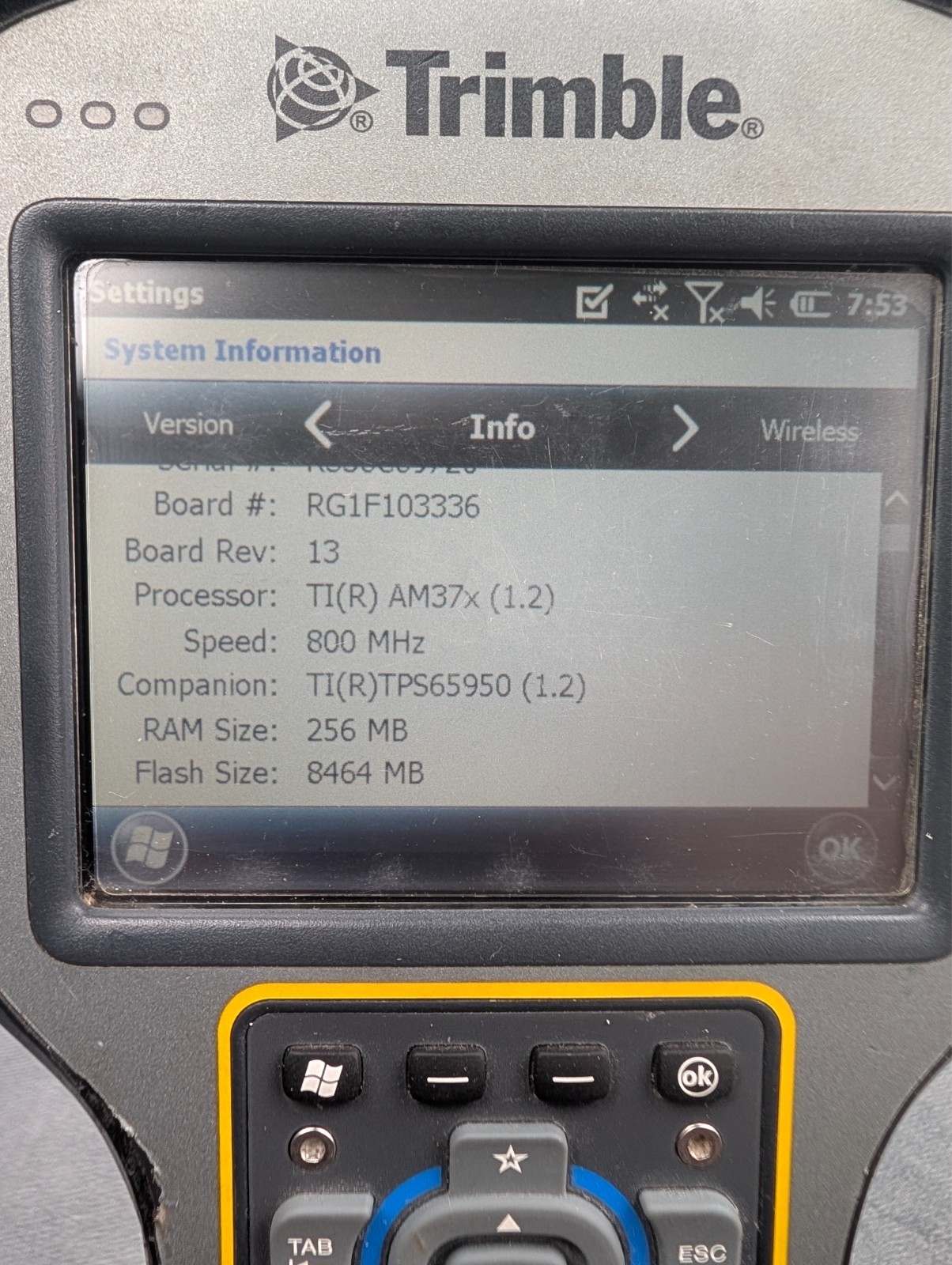 Trimble TSC3 Survey Controller Data Collector Trimble Access 2016 2.4GHz Radio