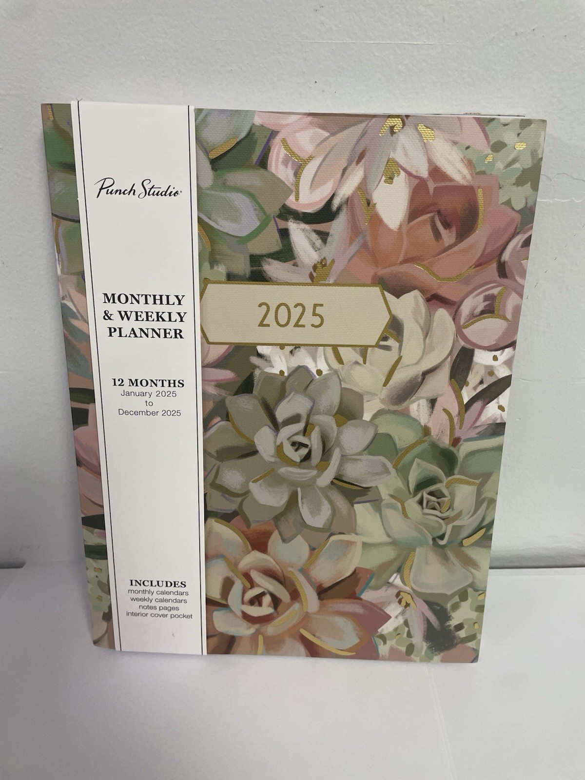 Punch Studio 12 Months Multicolor Floral 2025 Planner Monthly & Weekly Planner