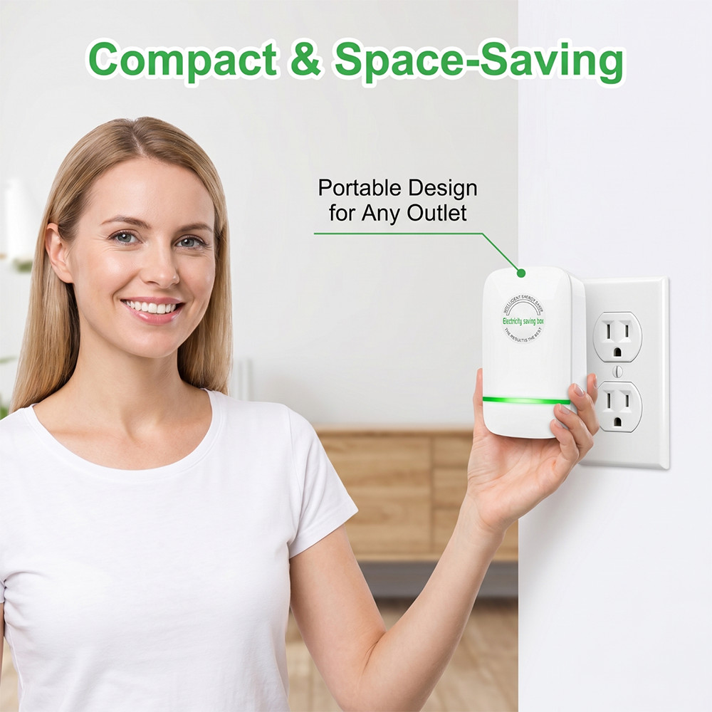 2pcs Pro Power Saver Energy Saver Household Power Saver Electricity Saving US