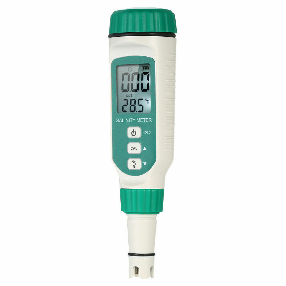 LCD Digital Salinity Meter Salinity Refractometer Tester for Aquarium Water W8U4