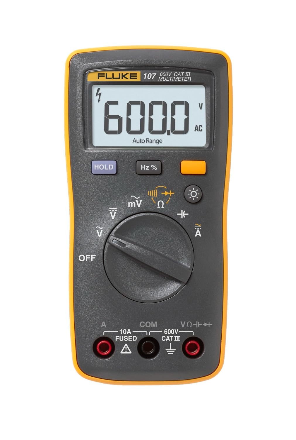 FLUKE 107 Digital Multimeter AC/DC Handheld Tester CAT III 600V Japan