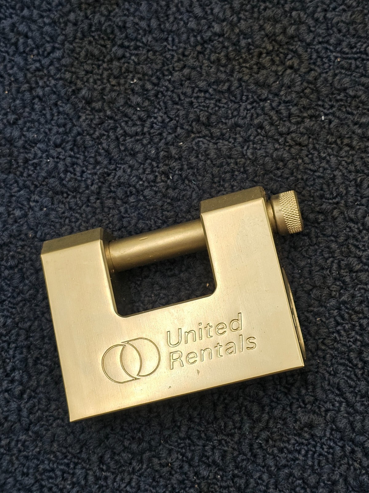 Branded Trailer Container Block Lock Security Straight Shackle Padlock w/4 Keys