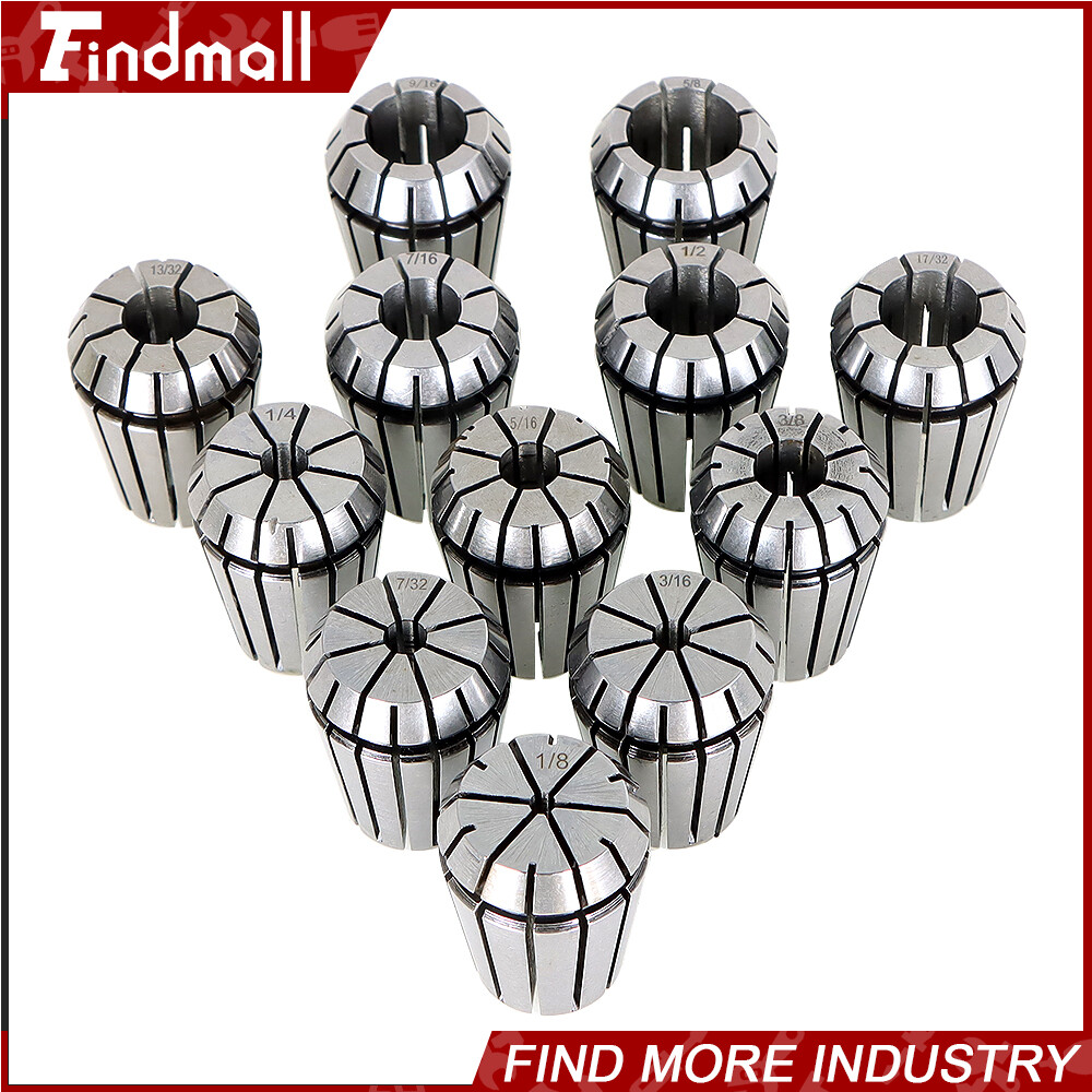 Findmall 12Pcs ER25 1/8″-5/8″ Spring Collet Set for Engraving Milling Lathe Tool