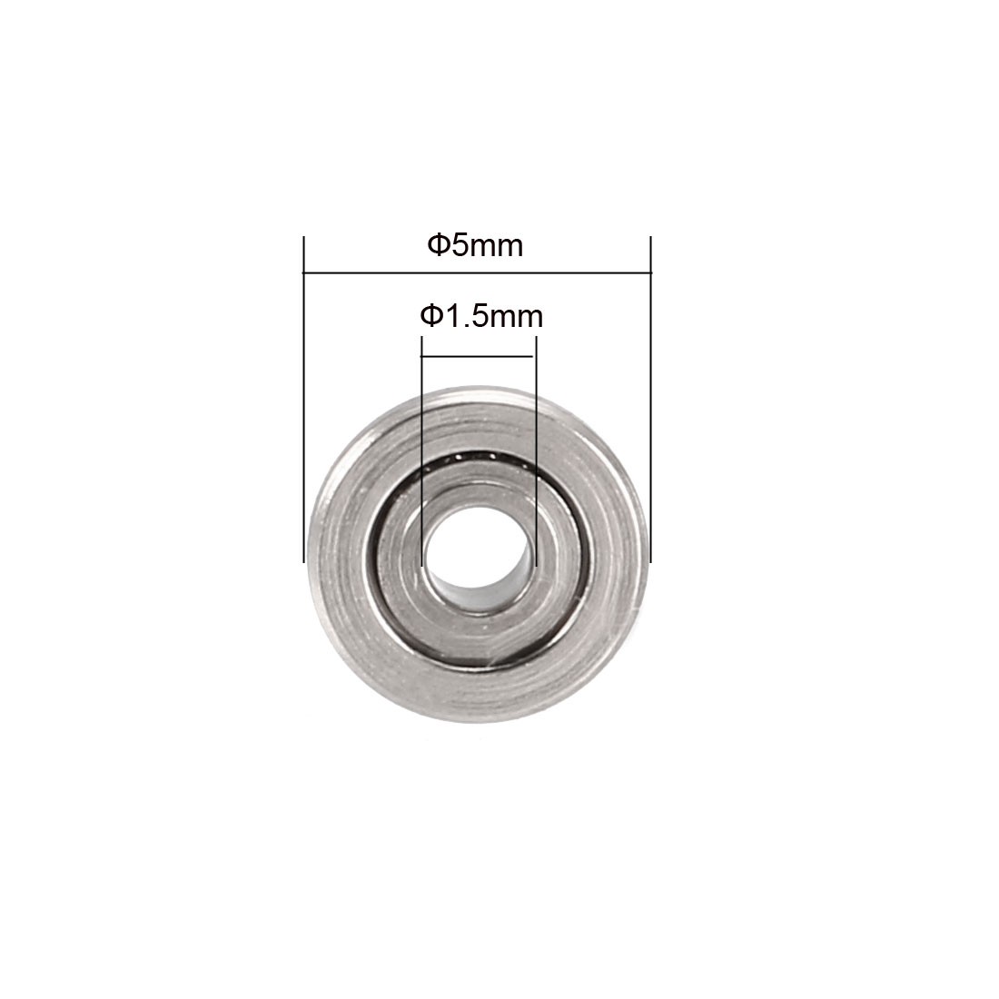 20pcs – F681XZZ Flange Ball Bearing Double Metal Shielded (GCr15) Chrome Steel