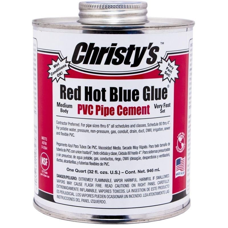 Must-Have Handy Pack: Strong Red Hot Blue Glue & Purple Primer 8oz for Repairs