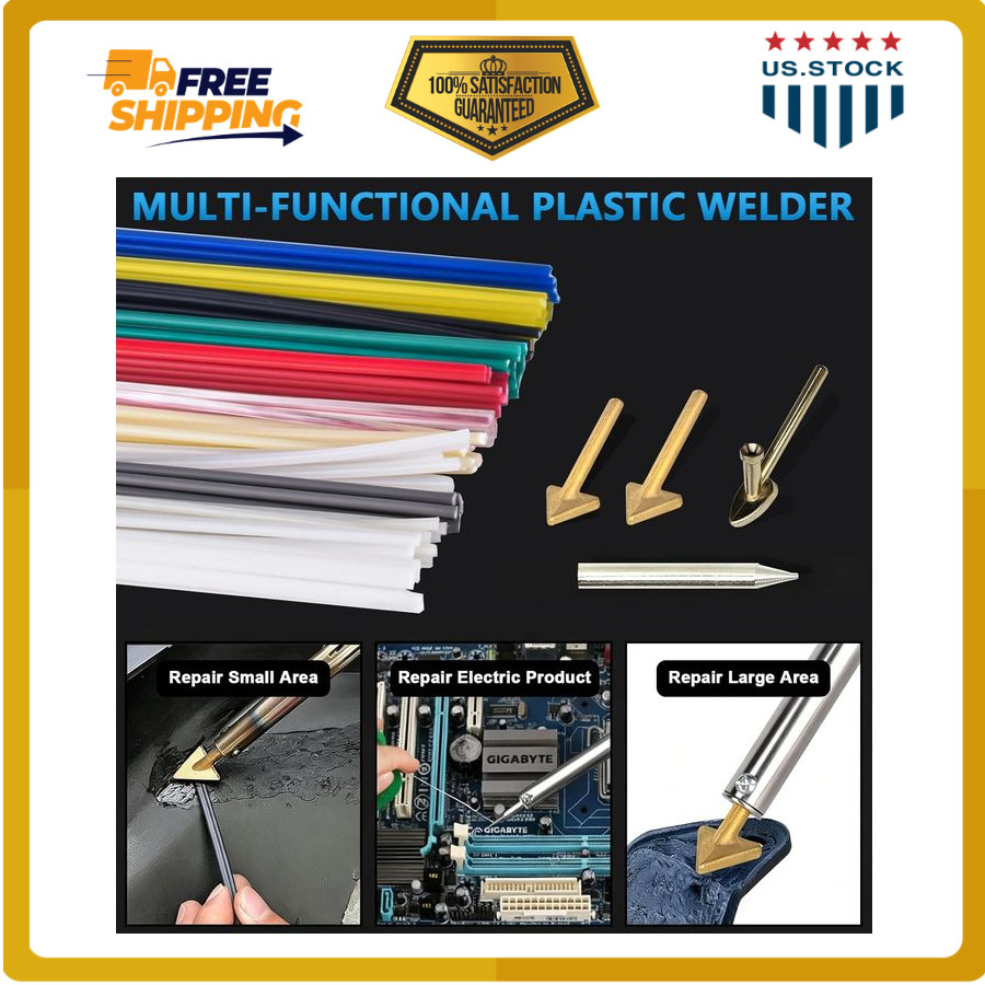 GNI 150W Plastic Welder Kit 106PCS Welding Rods 3in1 Repair Tool