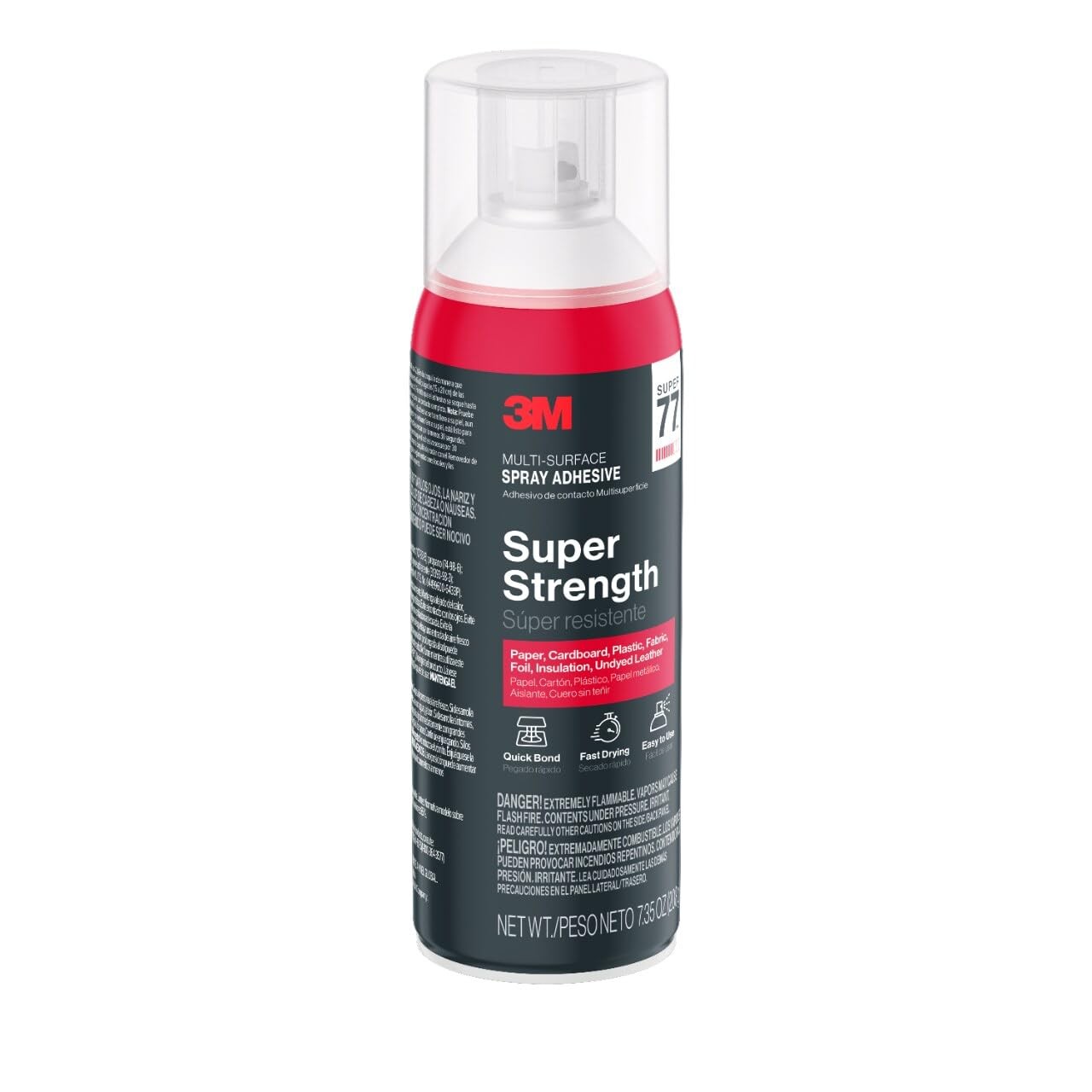 3M Super 77 Multi-Surface Spray Adhesive | Provides Secure Bond In 15 Seconds, D