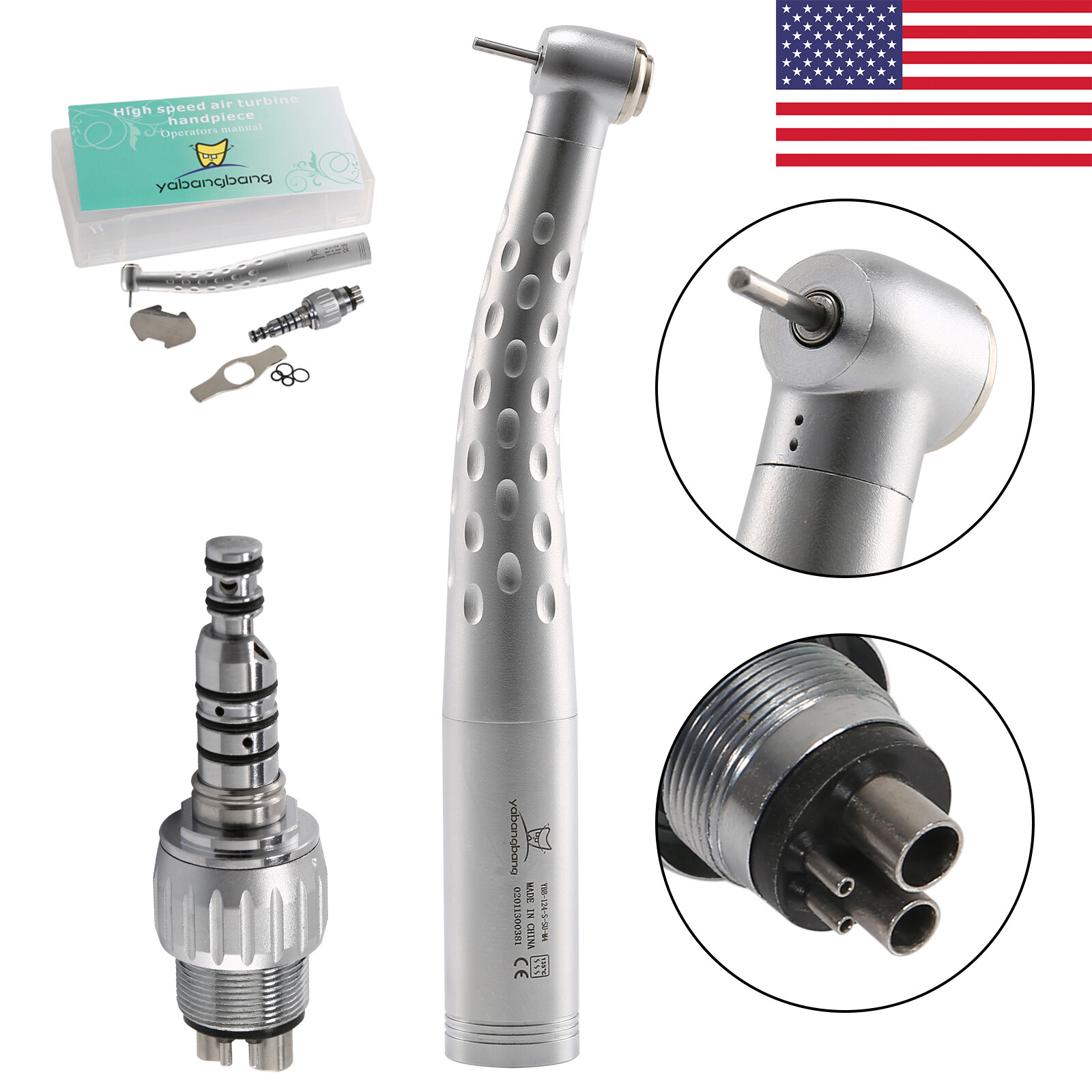 1-5Pcs Kavo/NSK Style Dental High Speed Handpiece w/ 4Hole Coupler GB4/YBNK4