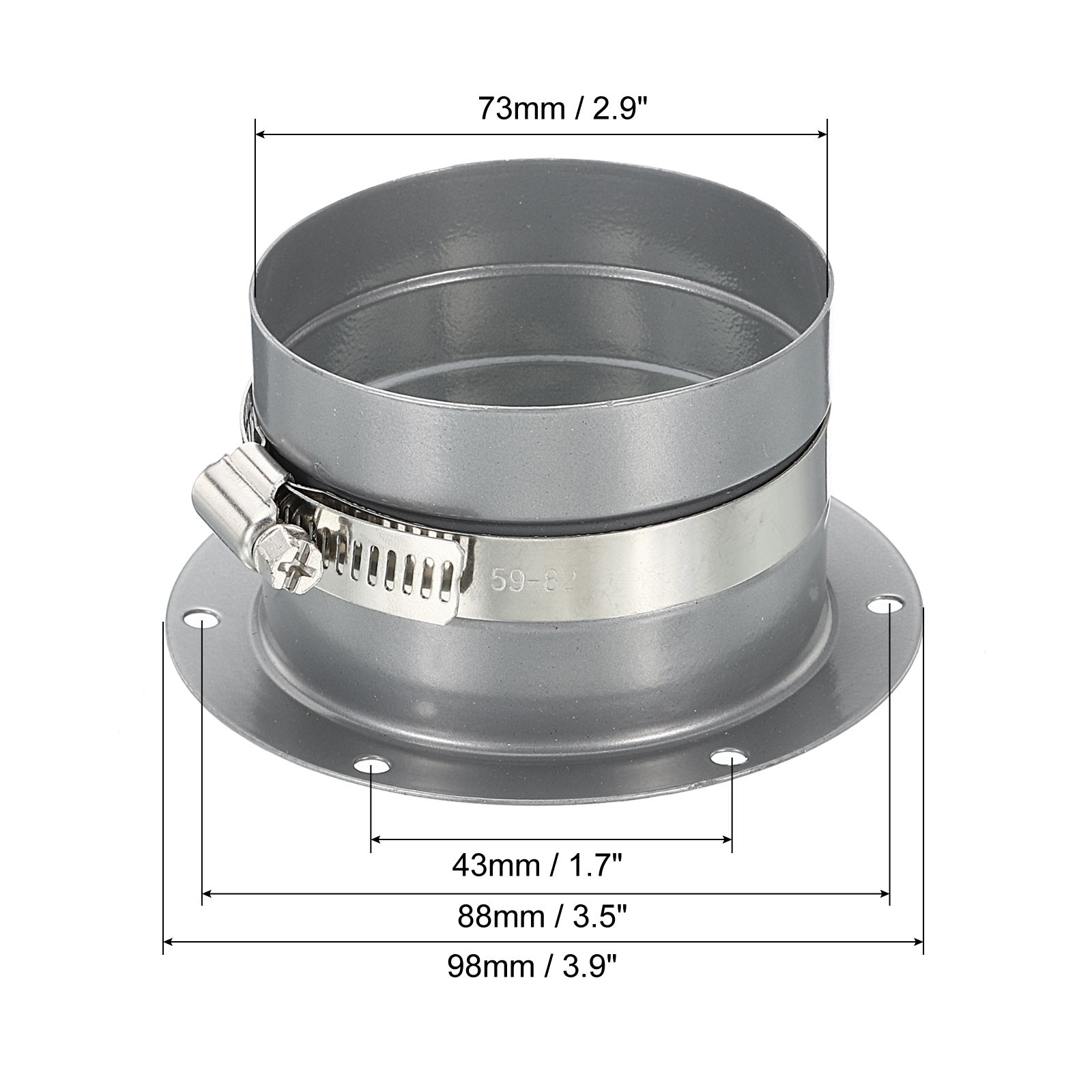 3 Inch Duct Connector Flange